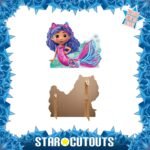 Mermaid Gabby (Gabby's Dollhouse) Official Large + Mini Cardboard Cutout / Standee - Image 2