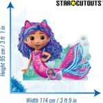 Mermaid Gabby (Gabby's Dollhouse) Official Large + Mini Cardboard Cutout / Standee - Image 3
