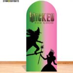 Glinda & Elphaba 'Pink & Green Silhouette' (Wicked: For Good) Official Backdrop Cardboard Cutout / Standee - Image 5