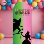 Glinda & Elphaba 'Pink & Green Silhouette' (Wicked: For Good) Official Backdrop Cardboard Cutout / Standee - Image 4