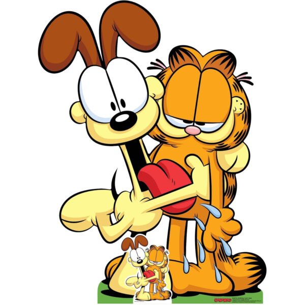 Garfield & Odie (Garfield) Official Lifesize + Mini Cardboard Cutout / Standee