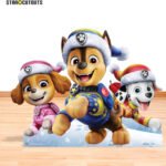 Chase, Marshall & Skye 'Christmas' (Paw Patrol) Official Large + Mini Cardboard Cutout / Standee - Image 4