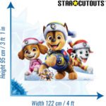 Chase, Marshall & Skye 'Christmas' (Paw Patrol) Official Large + Mini Cardboard Cutout / Standee - Image 3