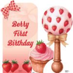 Berry First Birthday Cupcake Mini Multipack Bundle Cardboard Cutouts / Standees - Image 5
