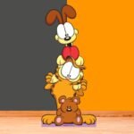 Garfield & Odie 'Group Stack' (Garfield) Official Lifesize + Mini Cardboard Cutout / Standee - Image 4