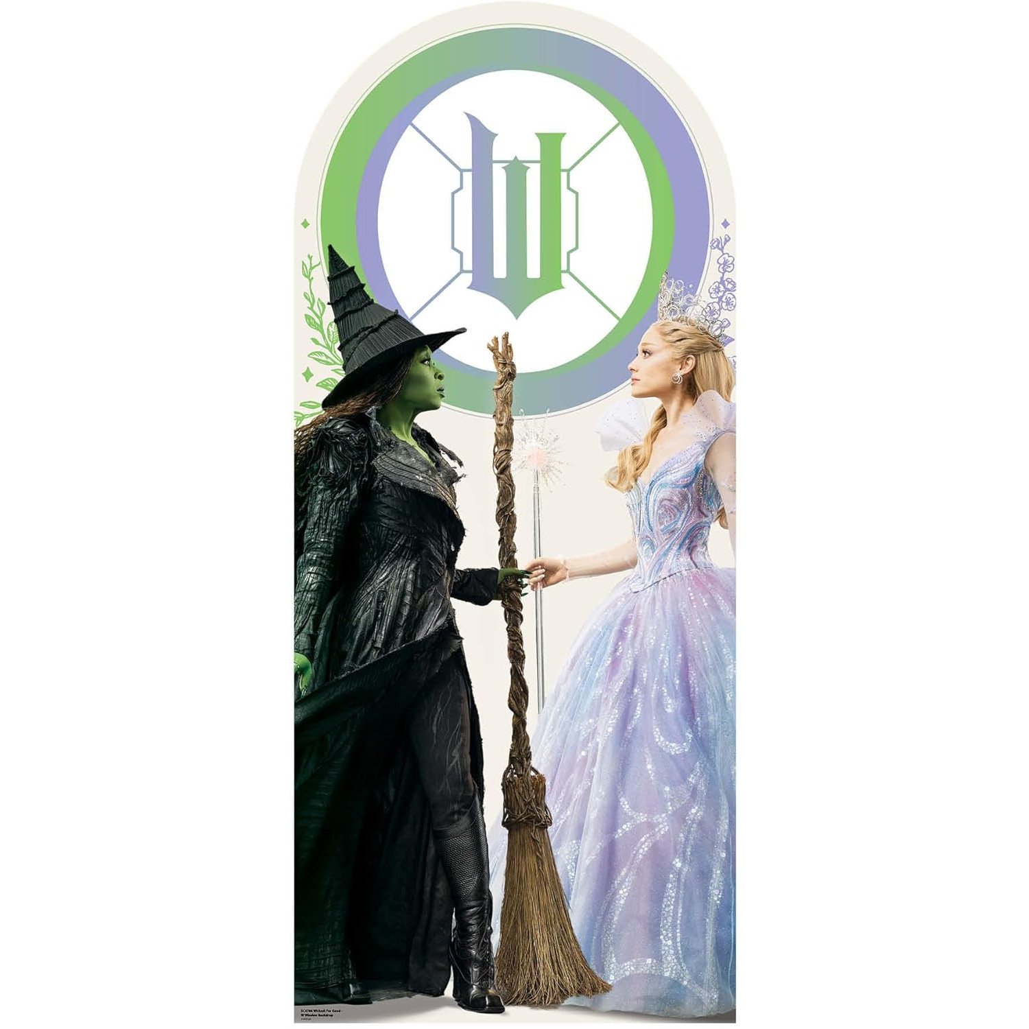 SC4786 Glinda & Elphaba 'Shiz University Window' (Wicked For Good) Official Backdrop Cardboard Cutout Standee Glinda & Elphaba 'Shiz University Window' (Wicked: For Good) Official Backdrop Cardboard Cutout / Standee - Image 1