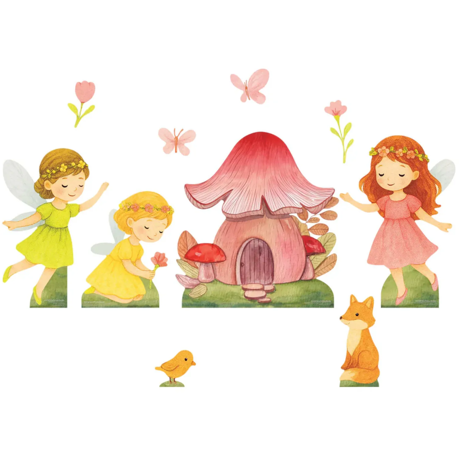 SC4788 Fairy Princess Toadstool Mini Multipack Bundle Cardboard Cutouts Standees Fairy Princess Toadstool Mini Multipack Bundle Cardboard Cutouts / Standees - Image 1