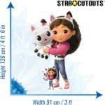 Gabby & Pandy Paws (Gabby's Dollhouse) Official Large + Mini Cardboard Cutout / Standee - Image 3