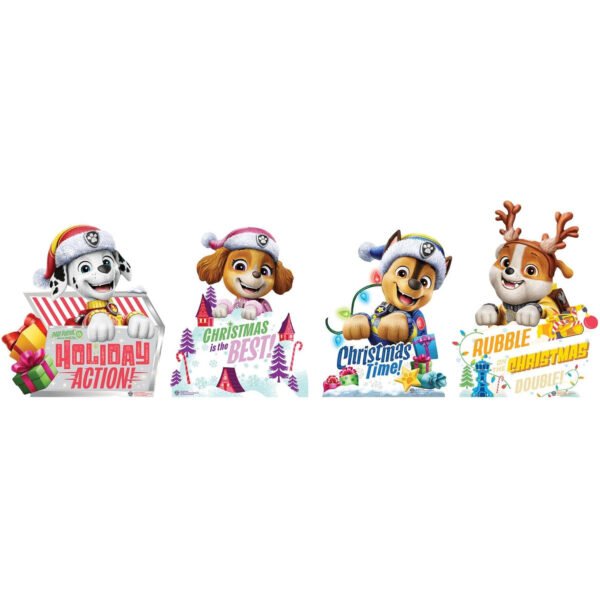 Paw Patrol 'Christmas' (Paw Patrol) Official Four Mini Multi Pack Bundle Cardboard Cutouts / Standees