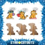 Garfield '80s Positive Cattitude' (Garfield) Official Mini Multi Pack Bundle Cardboard Cutouts / Standees - Image 2