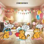 Garfield '80s Positive Cattitude' (Garfield) Official Mini Multi Pack Bundle Cardboard Cutouts / Standees - Image 5