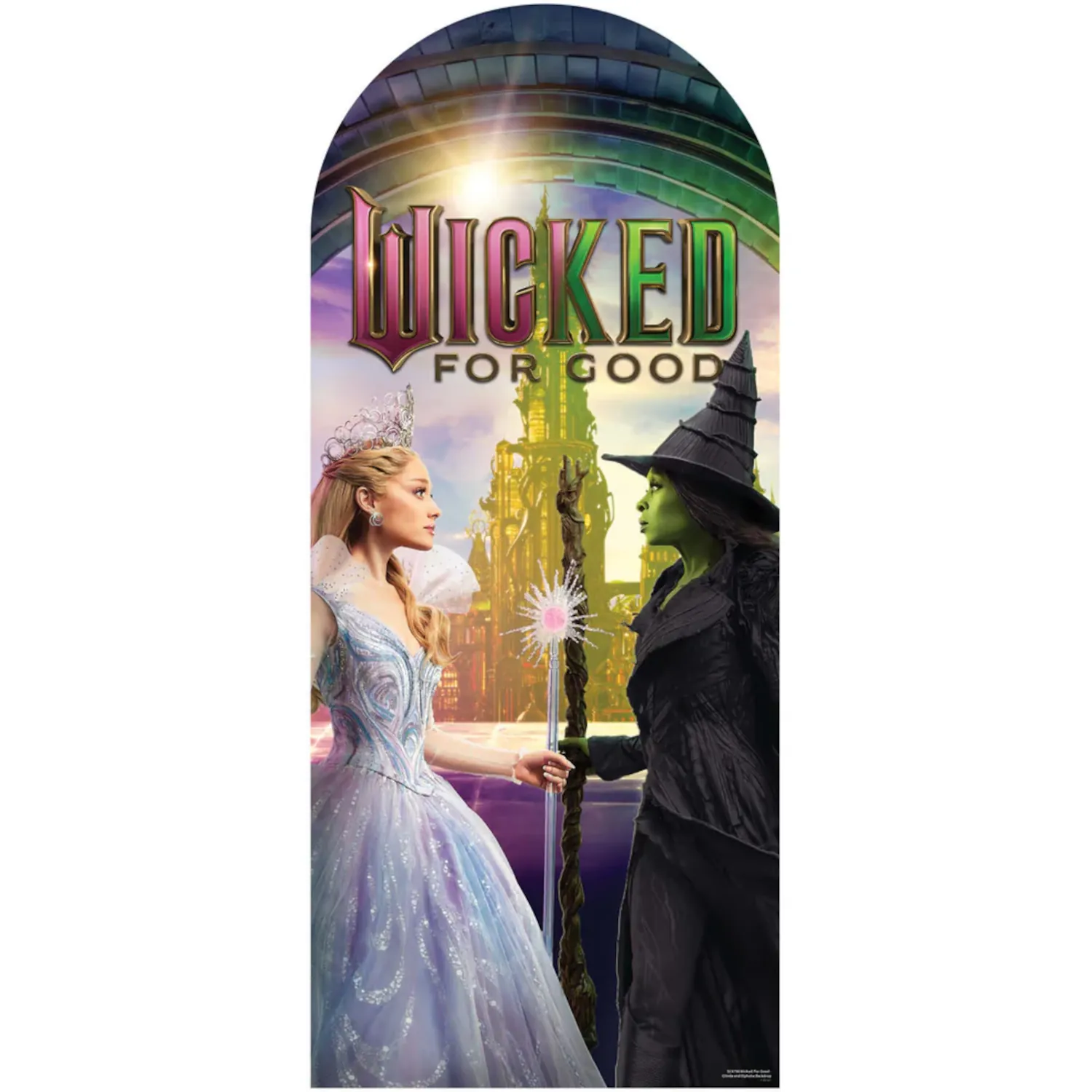 SC4798 Glinda & Elphaba 'Emerald City' (Wicked For Good) Official Backdrop Cardboard Cutout Standee Glinda & Elphaba 'Emerald City' (Wicked: For Good) Official Backdrop Cardboard Cutout / Standee - Image 1