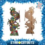 Group Stack (Tales of the Teenage Mutant Ninja Turtles) Official Lifesize + Mini Cardboard Cutout / Standee - Image 2