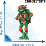 Michelangelo (Tales of the Teenage Mutant Ninja Turtles) Official Medium + Mini Cardboard Cutout / Standee - Image 3