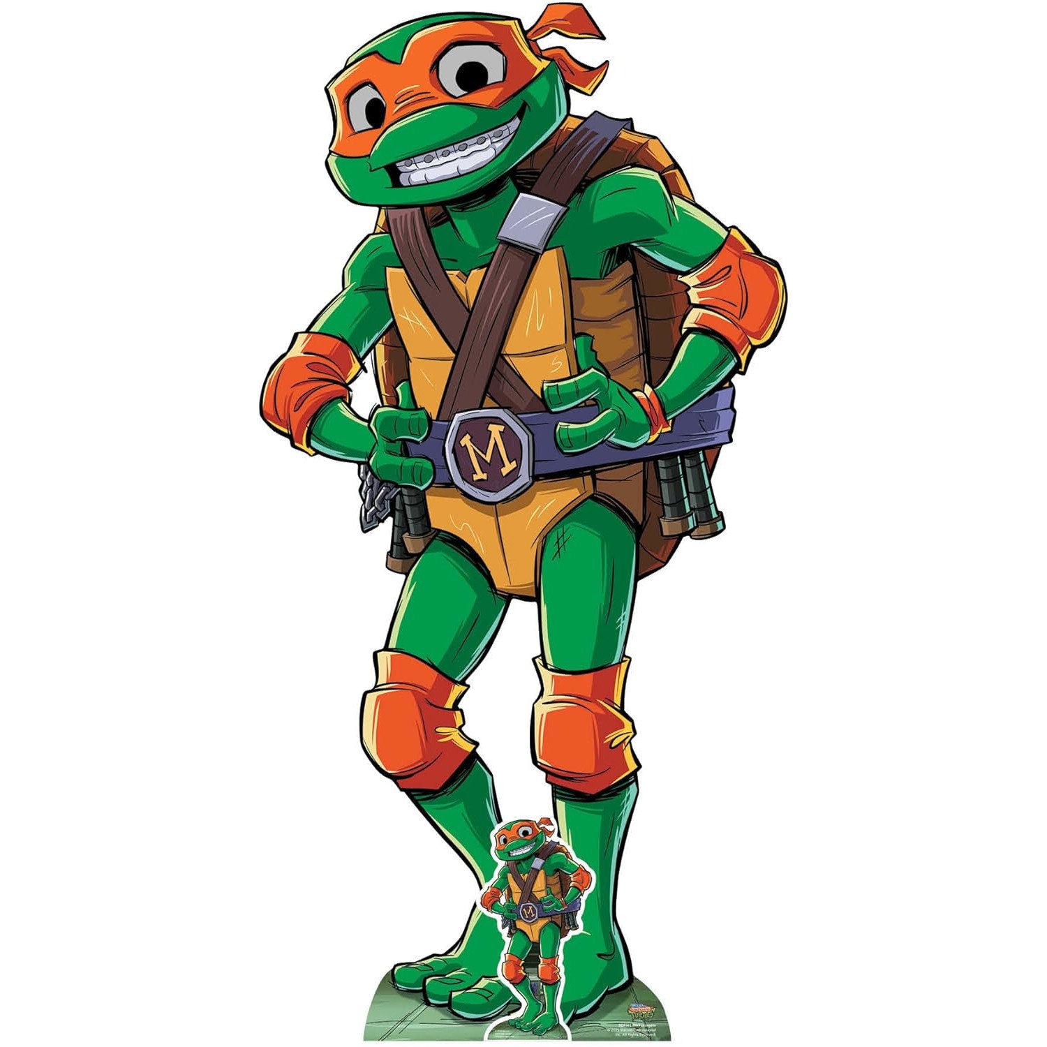 SC4801 Michelangelo (Tales of the Teenage Mutant Ninja Turtles) Official Medium + Mini Cardboard Cutout Standee Michelangelo (Tales of the Teenage Mutant Ninja Turtles) Official Medium + Mini Cardboard Cutout / Standee - Image 1