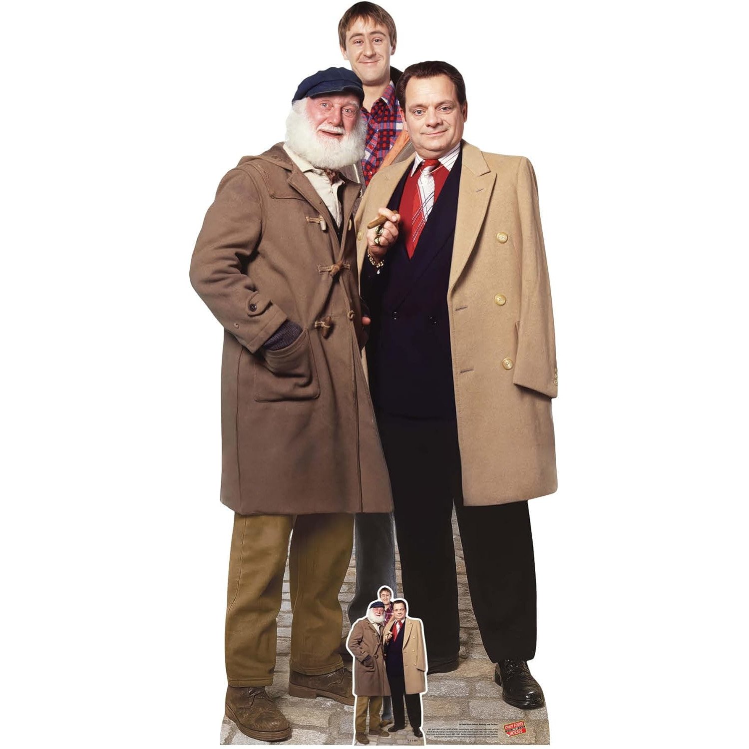 SC4804 Uncle Albert, Rodney, & Del Boy (Only Fools and Horses) Lifesize + Mini Cardboard Cutout Standee Uncle Albert, Rodney, & Del Boy (Only Fools and Horses) Official Lifesize + Mini Cardboard Cutout / Standee - Image 1