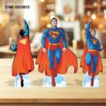 Superman Look Up 'Cartoon Style' Official Three Shelf Top Mini Cardboard Cutouts / Standees - Image 4