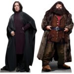 Professor Severus Snape & Rubeus Hagrid (Harry Potter) Official Two Shelf Top Mini Cardboard Cutouts / Standees