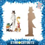 Mr. Wolf, Mr. Piranha, Mr. Snake & Ms. Tarantula (The Bad Guys 2) Official Four Pack Cardboard Cutouts / Standees - Image 2