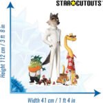 Mr. Wolf, Mr. Piranha, Mr. Snake & Ms. Tarantula (The Bad Guys 2) Official Four Pack Cardboard Cutouts / Standees - Image 3