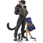 Kitty Kat & Doom 'Susan' (The Bad Guys 2) Official Large + Mini Cardboard Cutout / Standee