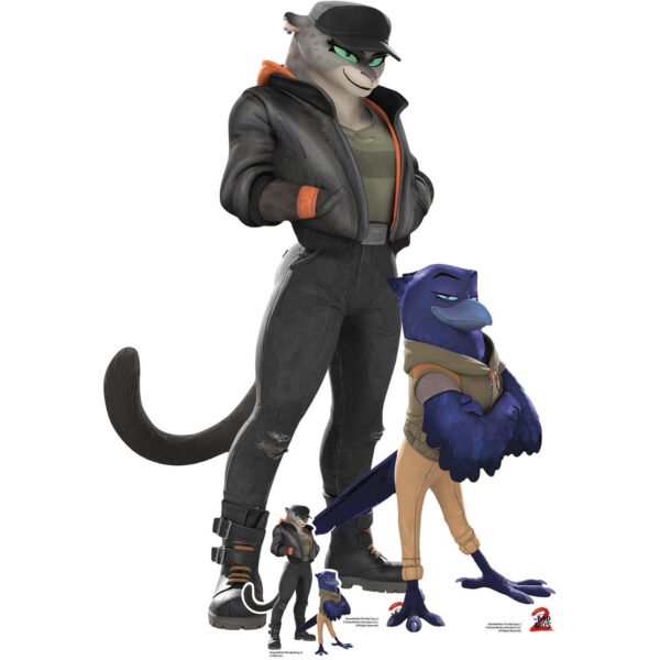 Kitty Kat & Doom 'Susan' (The Bad Guys 2) Official Large + Mini Cardboard Cutout / Standee