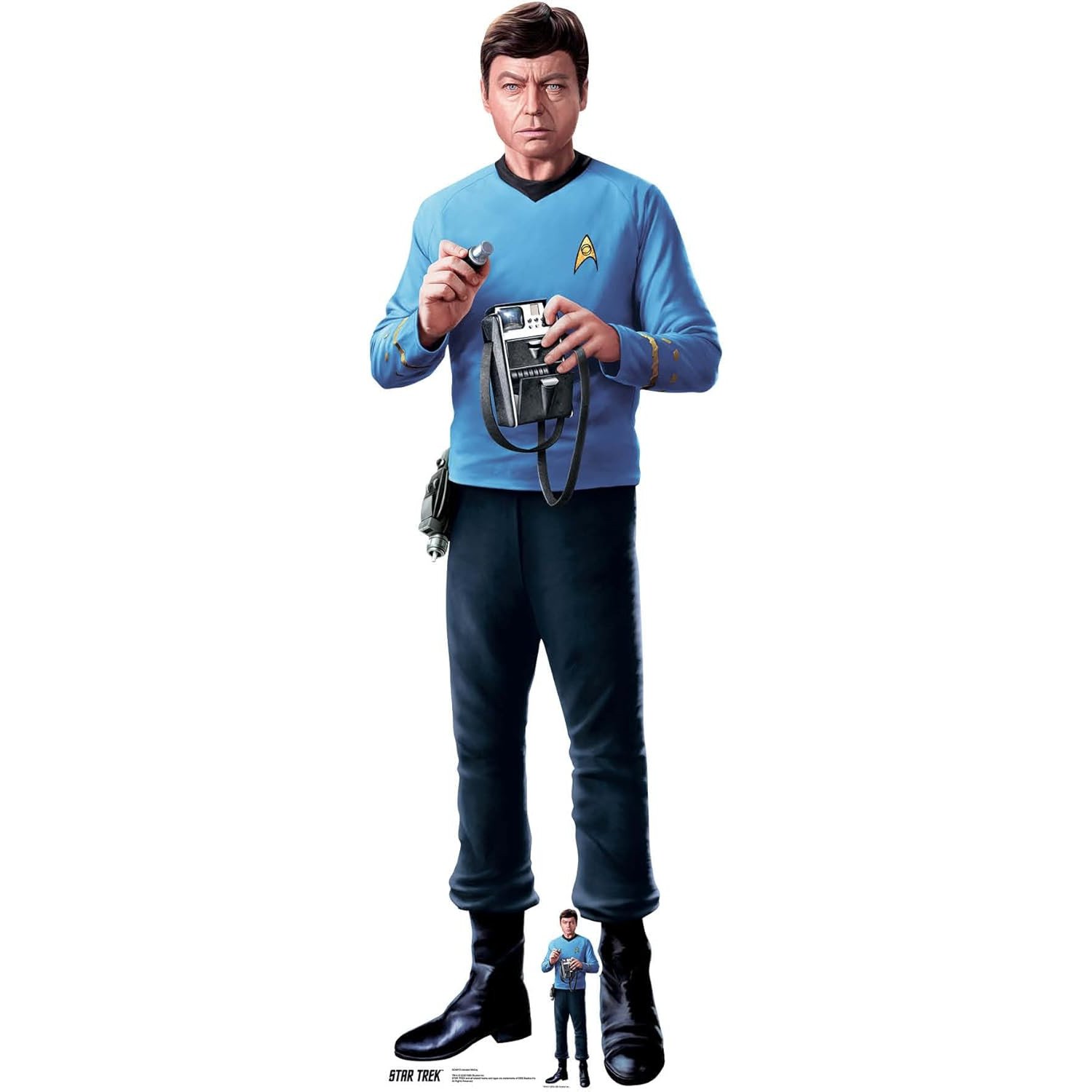 SC4813 Leonard McCoy (Star Trek The Original Series) Official Lifesize + Mini Cardboard Cutout Standee Leonard McCoy (Star Trek: The Original Series) Official Lifesize + Mini Cardboard Cutout / Standee - Image 1