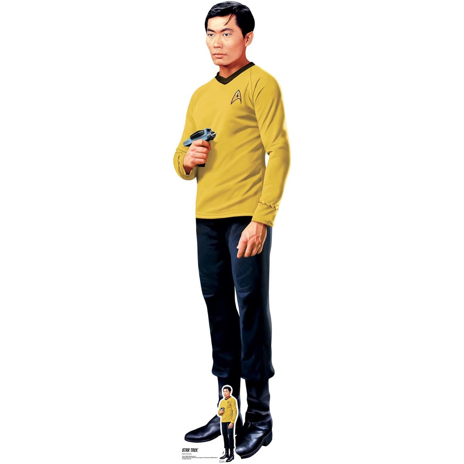 SC4817 Lieutenant Hikaru Sulu (Star Trek The Original Series) Official Lifesize + Mini Cardboard Cutout Standee Lieutenant Hikaru Sulu (Star Trek: The Original Series) Official Lifesize + Mini Cardboard Cutout / Standee - Image 1