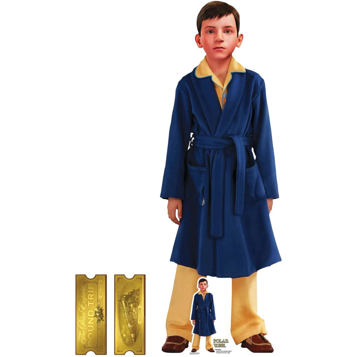 SC4829 Hero Boy with Golden Tickets (The Polar Express) Official Lifesize + Mini Cardboard Cutout Standee Hero Boy with Golden Tickets (The Polar Express) Official Lifesize + Mini Cardboard Cutout / Standee - Image 1