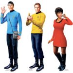 Spock, Uhura & Kirk (Star Trek: The Original Series) Official Three Shelf Top Mini Cardboard Cutouts / Standees