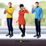 Spock, Uhura & Kirk (Star Trek: The Original Series) Official Three Shelf Top Mini Cardboard Cutouts / Standees - Image 4