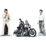 Elvis Presley (American Singer) Official Three Shelf Top Mini Cardboard Cutouts / Standees