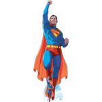 Superman Takes Flight 'Comic Style' Official Lifesize + Mini Cardboard Cutout / Standee