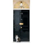 10 Downing Street With Larry The Cat Large Cardboard Cutout / Standee
