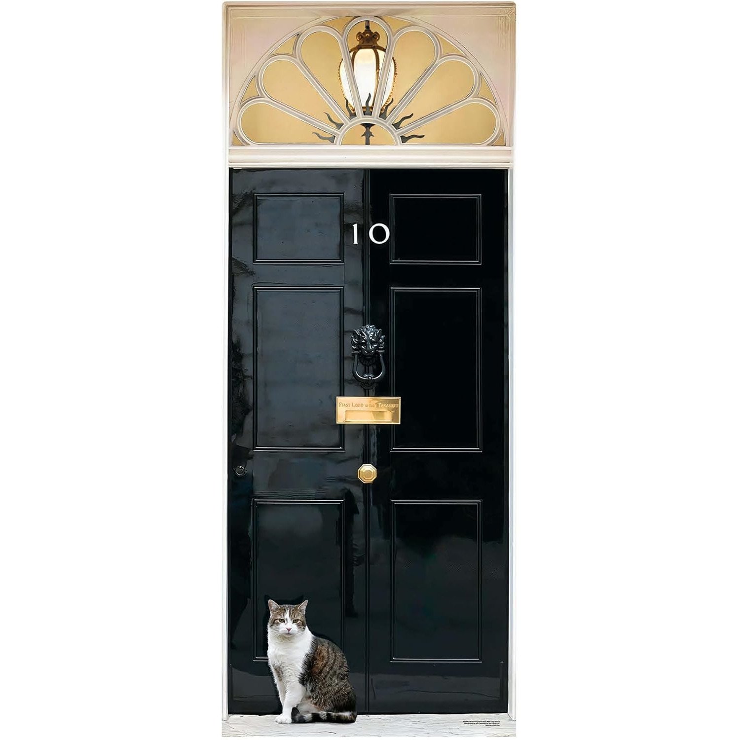 SC4848 10 Downing Street With Larry The Cat Large Cardboard Cutout Standee 10 Downing Street With Larry The Cat Large Cardboard Cutout / Standee - Image 1