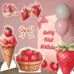 Berry First Birthday Strawberry Ice Cream Mini Multipack Bundle Cardboard Cutouts / Standees - Image 4