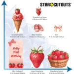 Berry First Birthday Strawberry Ice Cream Mini Multipack Bundle Cardboard Cutouts / Standees - Image 2