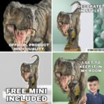 Tyrannosaurus 'T-Rex' Dinosaur (Jurassic World: Rebirth) Official Large + Mini Cardboard Cutout / Standee - Image 4