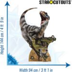 Velociraptor Dinosaur (Jurassic World: Rebirth) Official Large + Mini Cardboard Cutout / Standee - Image 3