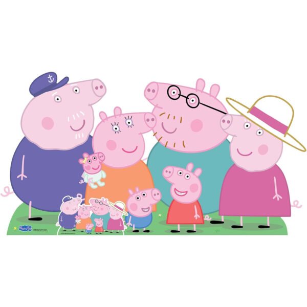 Peppa Pig Family (Peppa Pig) Official Large + Mini Cardboard Cutout / Standee