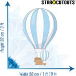 Blue Hot Air Balloon Small + Mini Cardboard Cutout / Standee - Image 3