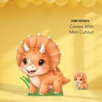 Cute Cartoon Triceratops Small + Mini Cardboard Cutout / Standee - Image 4
