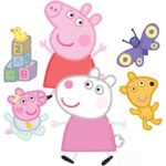 Peppa Pig, Baby Evie & Suzy Sheep (Peppa Pig) Official Wall Decoration Pack Cardboard Cutouts