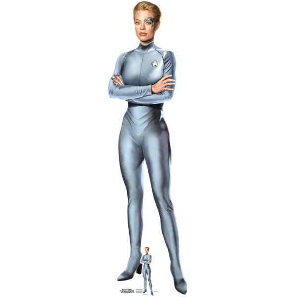 Seven of Nine 'Jeri Ryan' (Star Trek: Voyager) Official Lifesize + Mini Cardboard Cutout / Standee