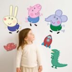 George Pig, Edward Elephant & Richard Rabbit (Peppa Pig) Official Wall Decoration Pack Cardboard Cutouts - Image 4