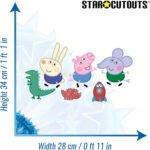 George Pig, Edward Elephant & Richard Rabbit (Peppa Pig) Official Wall Decoration Pack Cardboard Cutouts - Image 3