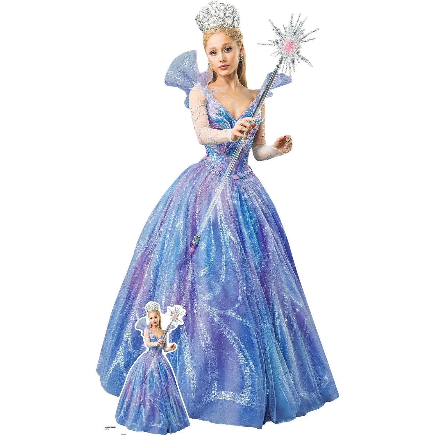 SC4882 Glinda The Good 'Ariana Grande' (Wicked For Good) Official Lifesize + Mini Cardboard Cutout Standee Glinda The Good 'Ariana Grande' (Wicked: For Good) Official Lifesize + Mini Cardboard Cutout / Standee - Image 1