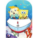 Mrs Puff & SpongeBob (SpongeBob SquarePants) Official Backdrop Cardboard Cutout / Standee