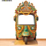 Wedding Tuk Tuk / Auto Rickshaw Large Backdrop Stand-In Cardboard Cutout / Standee - Image 4