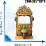 Wedding Tuk Tuk / Auto Rickshaw Large Backdrop Stand-In Cardboard Cutout / Standee - Image 3